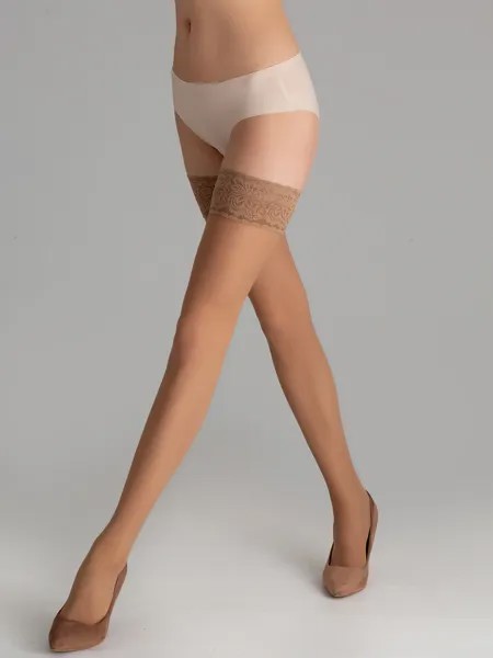 Чулки женские Giulia EMOTION 40 бежевые 3-4 (M/L)