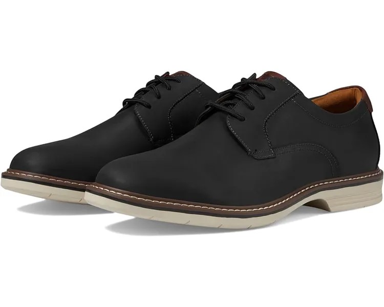 Оксфорды Florsheim Norwalk Plain Toe, цвет Black Crazy Horse