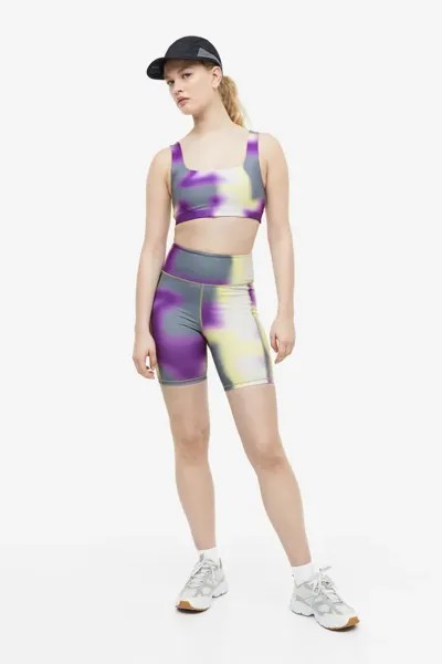 Спортивные шорты drymove с карманом H&M, фиолетовый