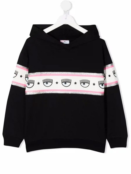 Chiara Ferragni Kids худи с принтом Blinking Eye