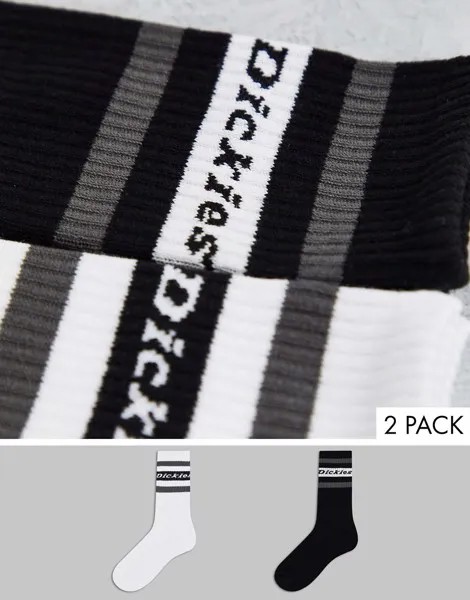 Набор из 2 пар носков черного и белого цвета Dickies Genola-Белый