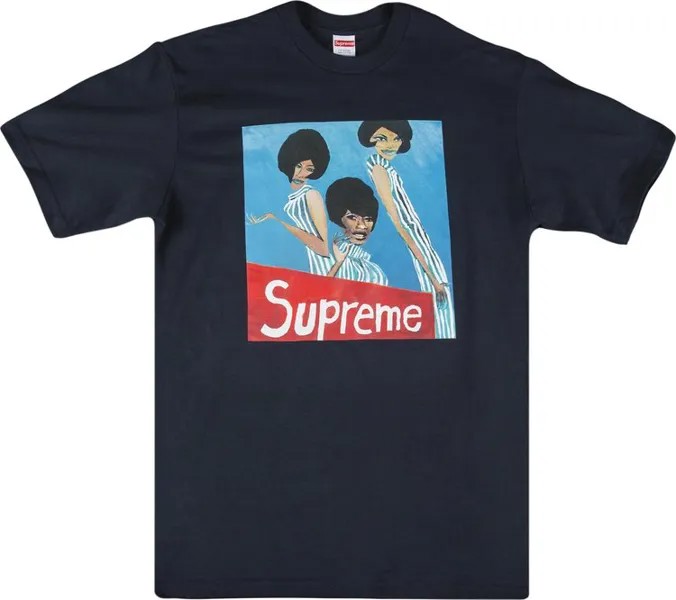 Футболка Supreme Group T-Shirt 'Navy', синий