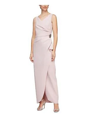 ALEX EVENINGS Женская розовая асимметричная юбка с подолом торжественное платье Petites 12P