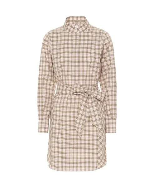 Платье Рубашка в клетку Iconic из хлопка Burberry, мультиколор