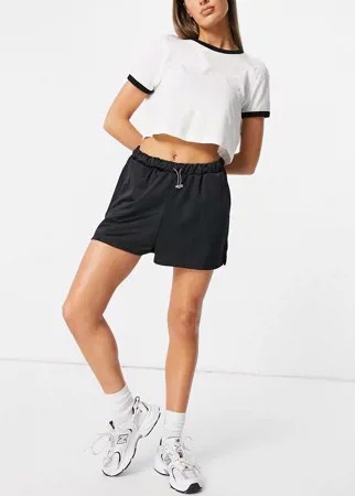 Черные спортивные шорты с затягивающейся резинкой ASOS DESIGN-Черный цвет
