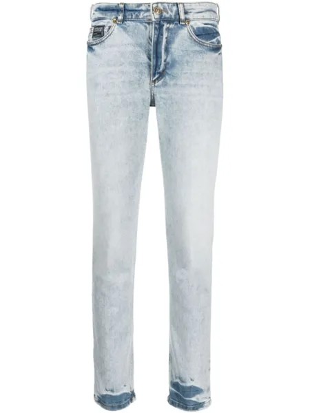Versace Jeans Couture прямые джинсы с заниженной талией, синий
