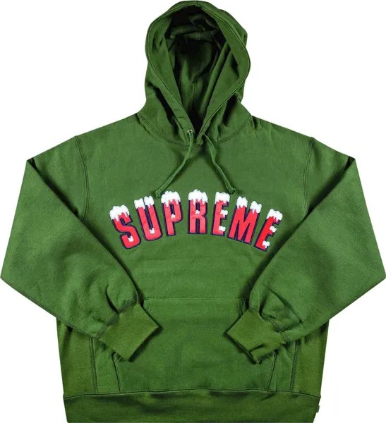 Толстовка Supreme Icy Arc Hooded Sweatshirt 'Green', зеленый