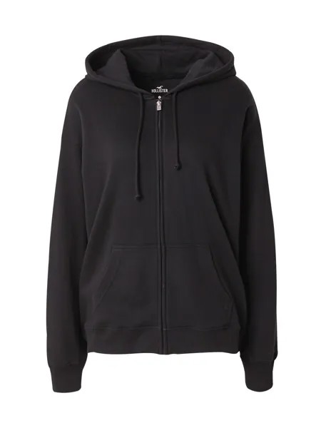 Худи на молнии Hollister, черный