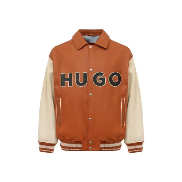 Кожаный бомбер HUGO