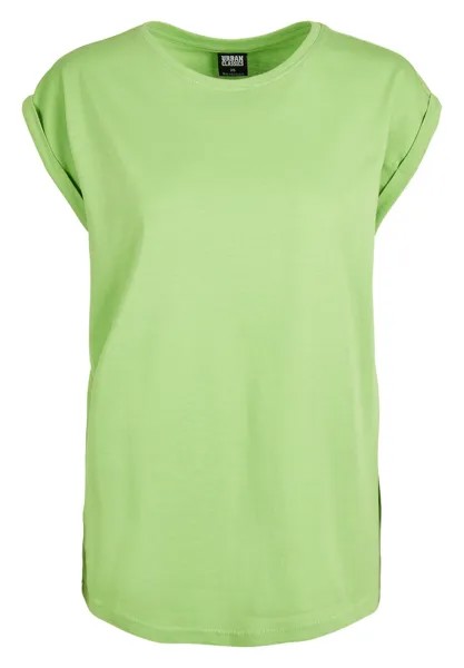 Базовая футболка EXTENDED SHOULDER Urban Classics, светло-зеленый