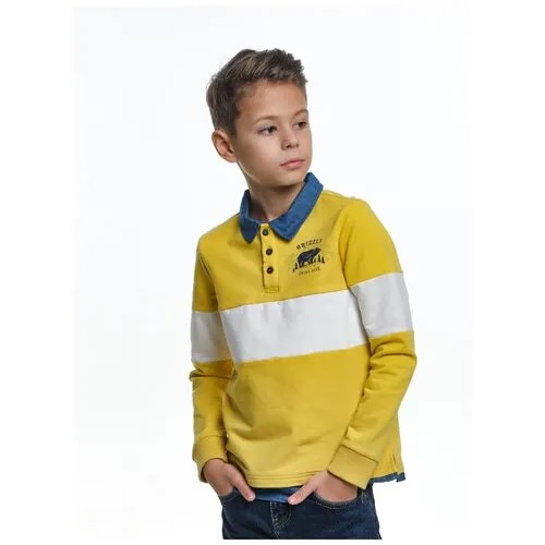 Лонгслив Mini Maxi, размер 128, горчичный