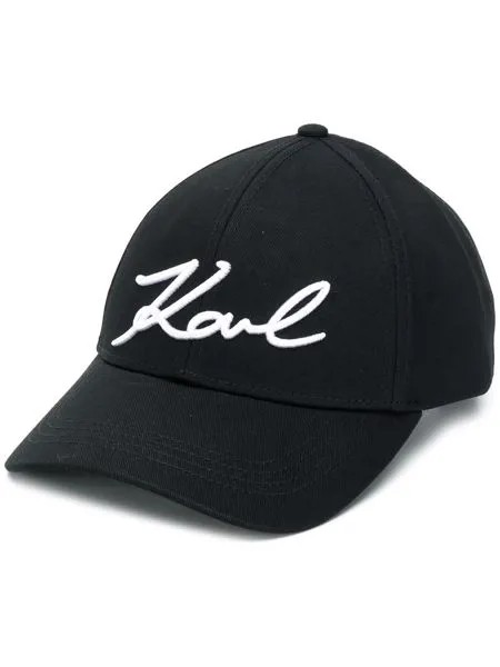 Karl Lagerfeld бейсбольная кепка Signature