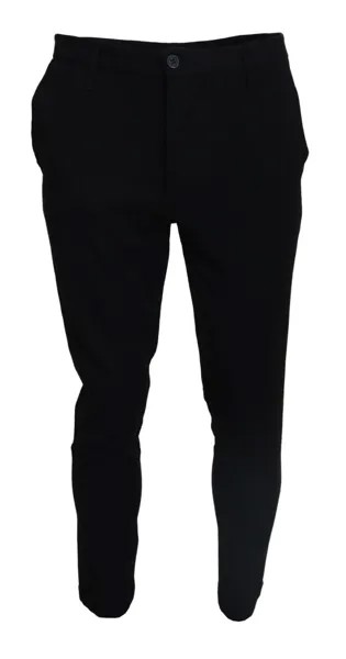 Брюки IMPERIAL Черные деловые мужские брюки из полиэстера IT48/W34/M Рекомендуемая розничная цена 130 долларов США