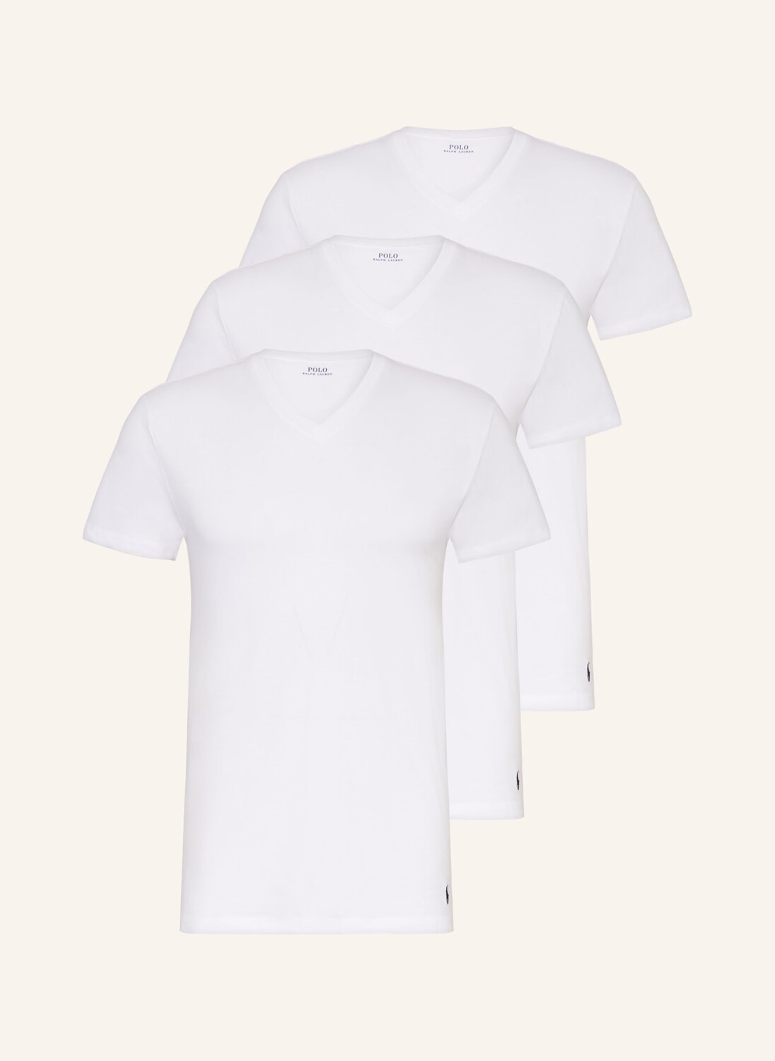 3 упаковки футболок Polo Ralph Lauren, белый