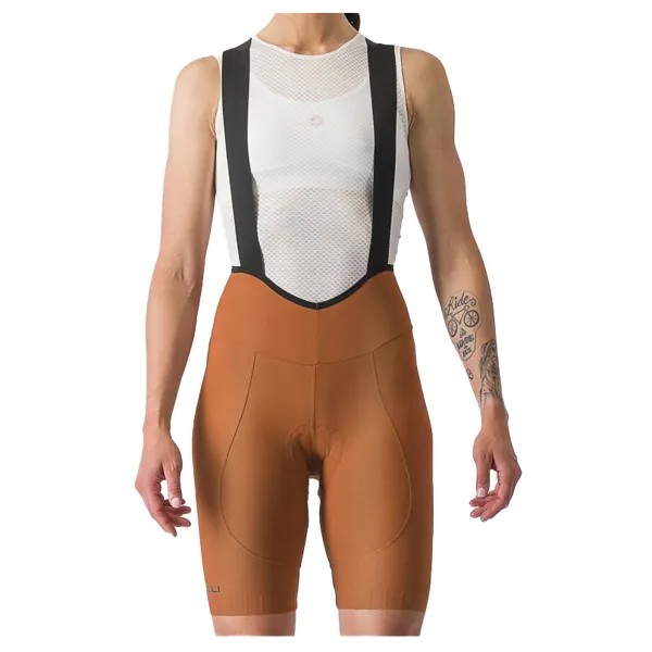 Велосипедные шорты Castelli Women's Espresso DT Bibshort, цвет Mocha