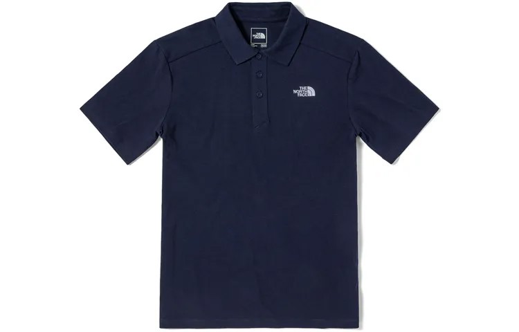 Рубашка поло мужская темно-синяя The North Face, темно-синий
