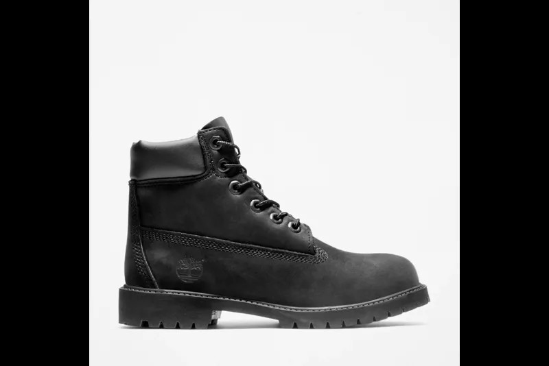Непромокаемые ботинки Timberland Junior Premium 6 дюймов из черного нубука 12907