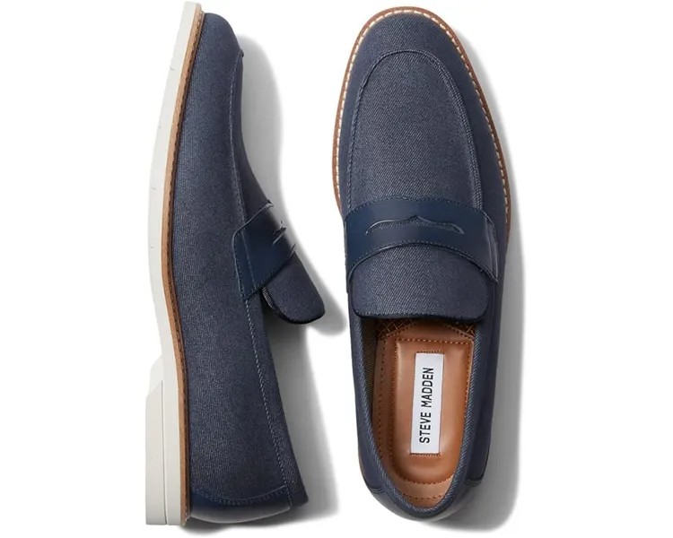 Лоферы Steve Madden Normin, цвет Navy Fabric