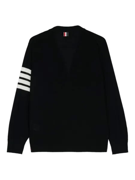 Thom Browne шерстяной кардиган с V-образным вырезом, синий