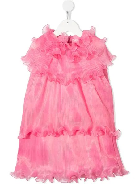 Alberta Ferretti Kids плиссированное платье мини