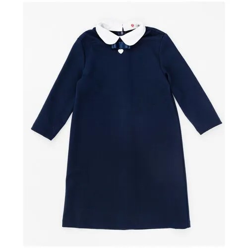 Школьное платье Button Blue, размер 158, синий