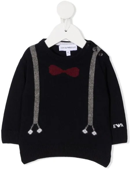 Emporio Armani Kids джемпер вязки интарсия