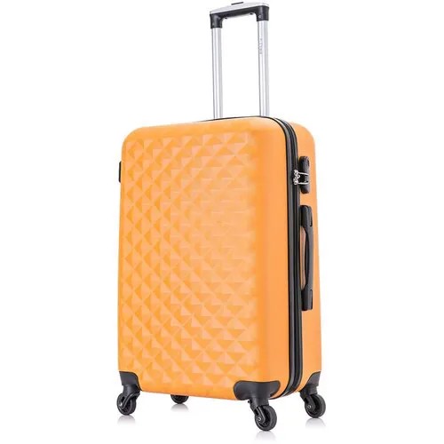 Умный чемодан L'case Phatthaya, 75 л, размер M, оранжевый