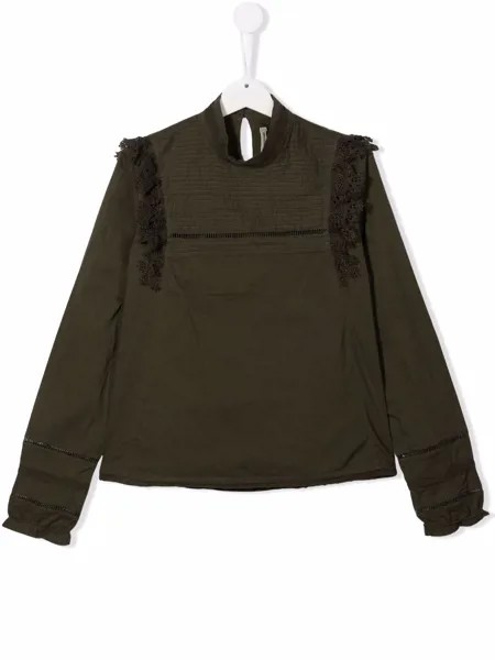 Zadig & Voltaire Kids топ с оборками