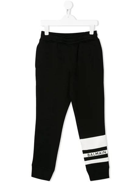 Balmain Kids спортивные брюки с логотипом