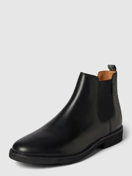 Кожаные ботинки челси с эластичными вставками Polo Ralph Lauren, черный