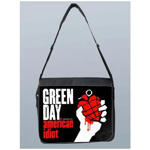 Сумка - планшет / Рюкзак / Портфель на плечо с принтом Музыка Green Day Билли Джо Армстронг - 7700