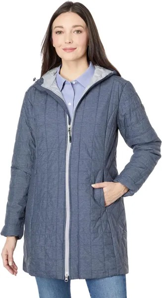 Длинное эко-пальто Rainier Primaloft Cutter & Buck, цвет Anthracite Melange
