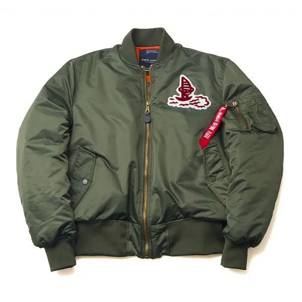 Куртка-бомбер мужская в стиле милитари, винтажная уличная одежда MA-1 в стиле хип-хоп, пилот ВВС для американского колледжа, Осень-зима