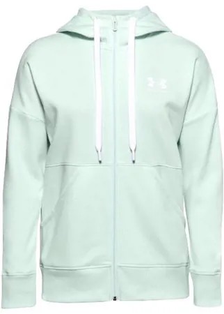 Толстовка Under Armour Rival Fleece Full Zip Hoodie размер SM, seaglass blue