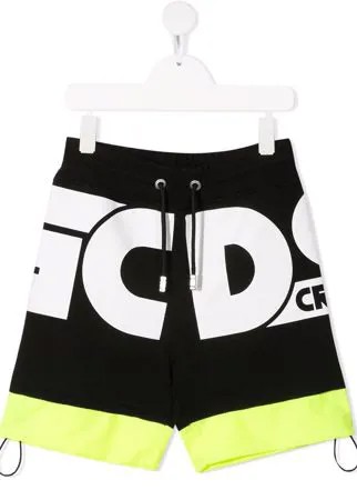 Gcds Kids шорты в стиле колор-блок с логотипом
