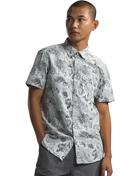 Рубашка The North Face Short Sleeve Baytrail Pattern, цвет High-Rise Grey Moss Camo Print