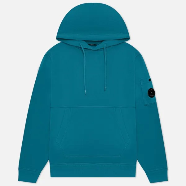 Мужская толстовка C.P. Company Cotton Fleece Hoodie Resist Dyed голубой, Размер S