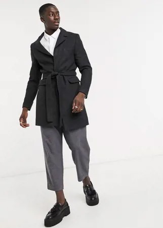 Легкое шерстяное пальто Bolongaro Trevor-Черный