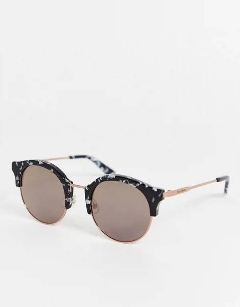 Круглые солнцезащитные очки в стиле ретро Juicy Couture-Мульти