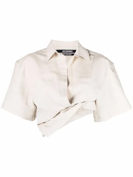 Jacquemus укороченная рубашка La Chemise Capri