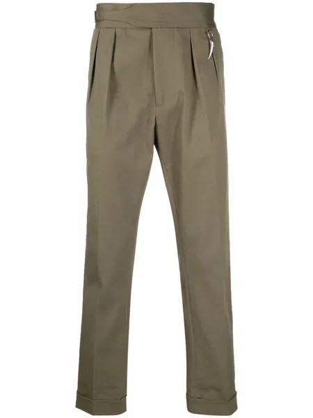 Roberto Cavalli брюки строгого кроя со складками