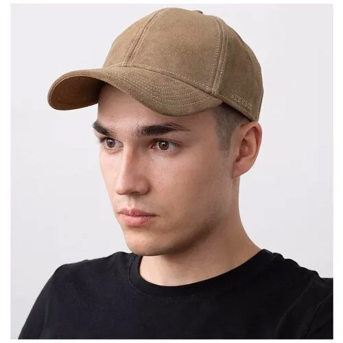 Бейсболка STETSON арт. 7727301 BASEBALL CAP CALF LEATHER (коричневый), размер ONE