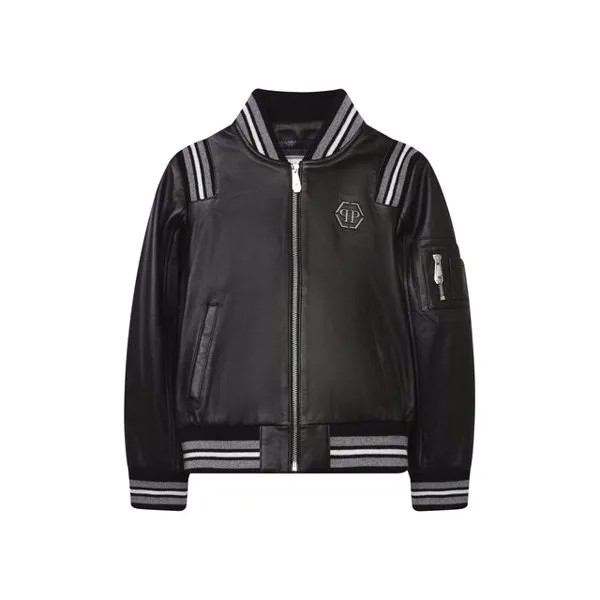 Кожаный бомбер Philipp Plein