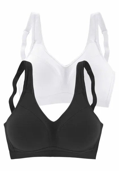 Бюстгальтер без косточек PETITE FLEUR Soft BH, цвет weiß+schwarz