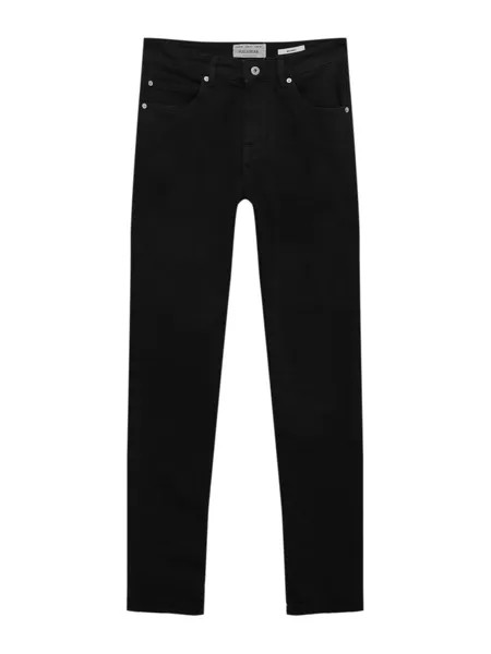 Джинсы скинни Pull&Bear, черный деним