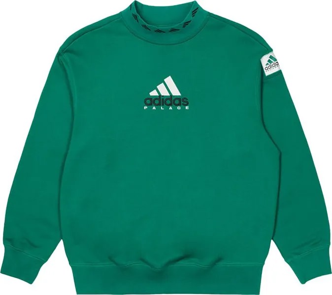 Толстовка Palace x adidas EQT Crew 'Green', зеленый