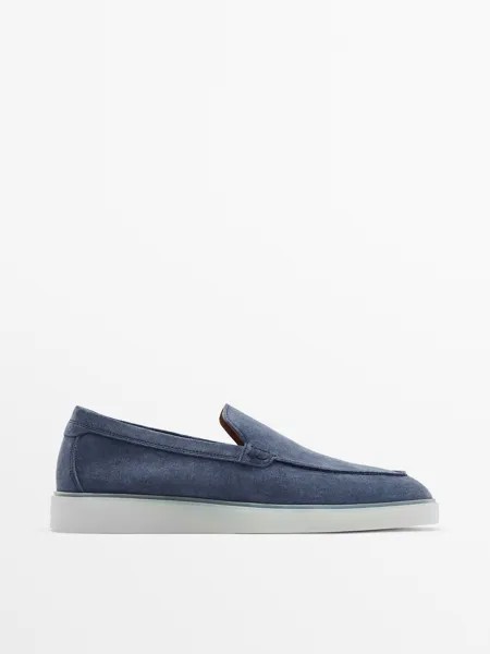 Лоферы мужские Massimo Dutti 124611500 синие 42 EU (доставка из-за рубежа)