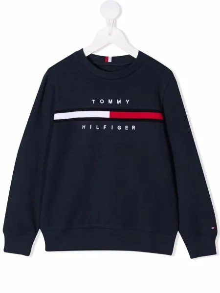 Tommy Hilfiger Junior толстовка с вышитым логотипом