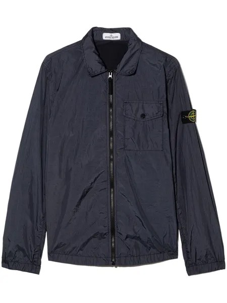Stone Island Junior STONE I TEEN JACKET ZIP FRNT CLLR LS LOG
