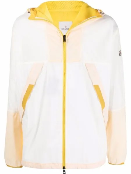 Moncler плащ Doi с капюшоном, белый